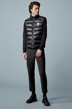 Chamarras Canada Goose Hombre Mexico - Crofton Chalecos Negros EK8394106